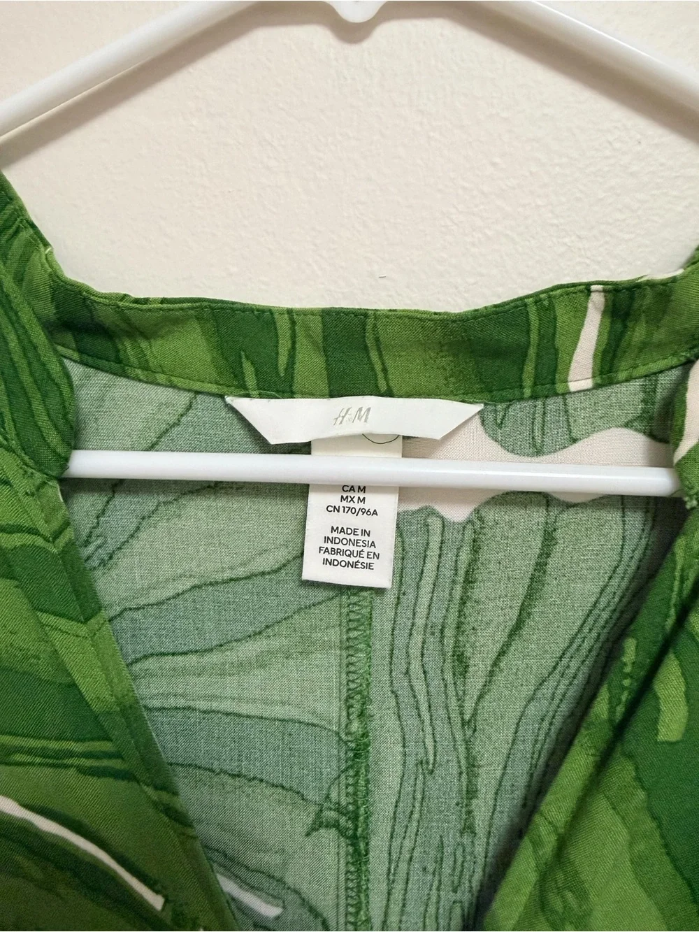 H&M button front